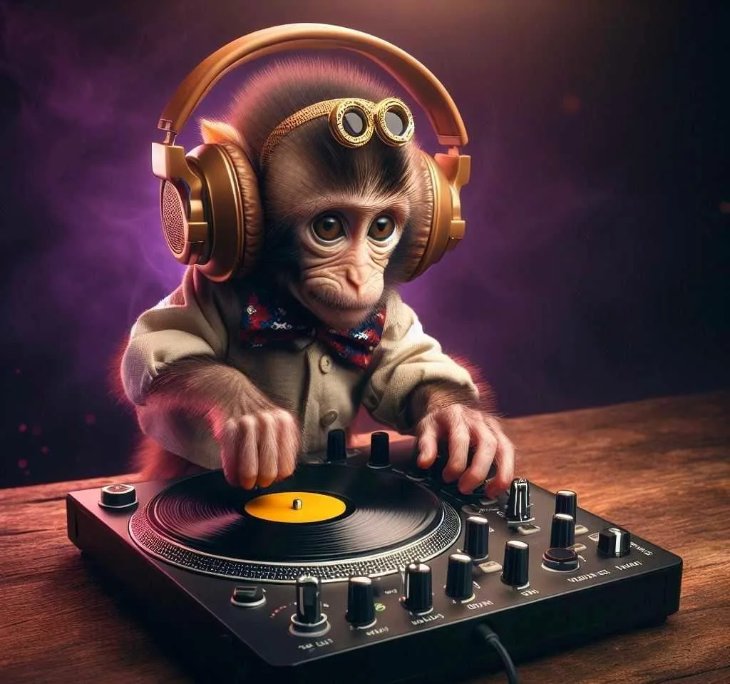 120+ Goofy Ahh Monkey Pictures & GIFs 42 Goofy ahh monkey as a DJ